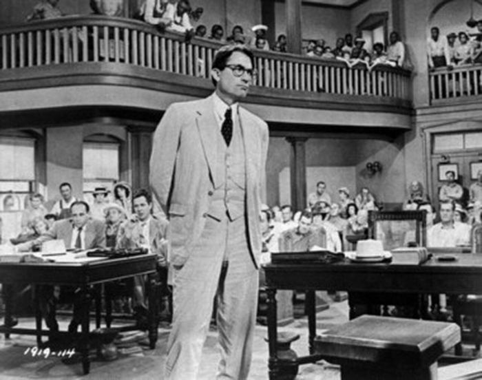 Mockingbird atticus finch peters brock courtroom