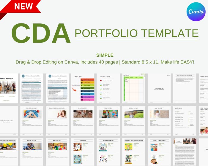 My cda professional portfolio cover sheet