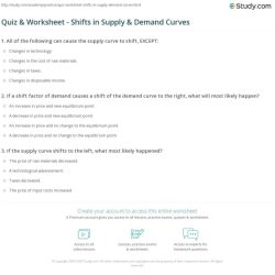 Shifts in demand worksheet answers