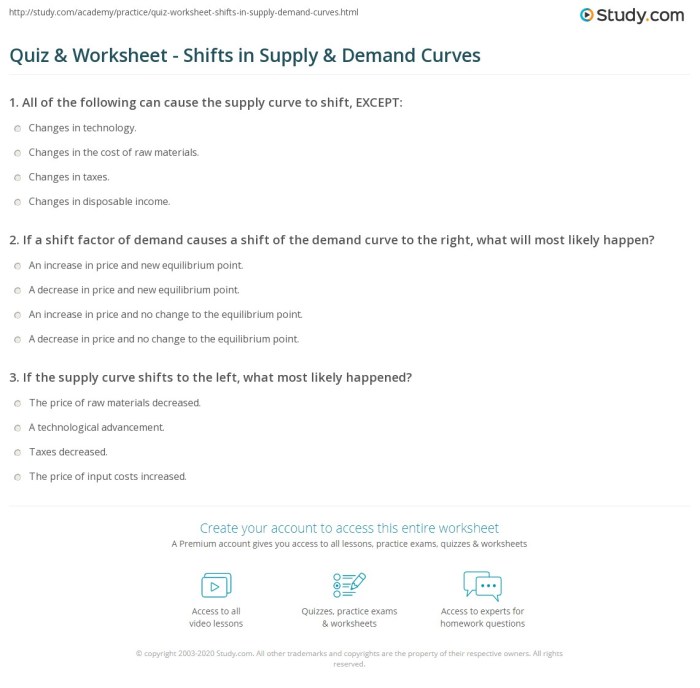 Shifts in demand worksheet answers