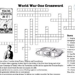 World war 1 crossword puzzle answer key pdf