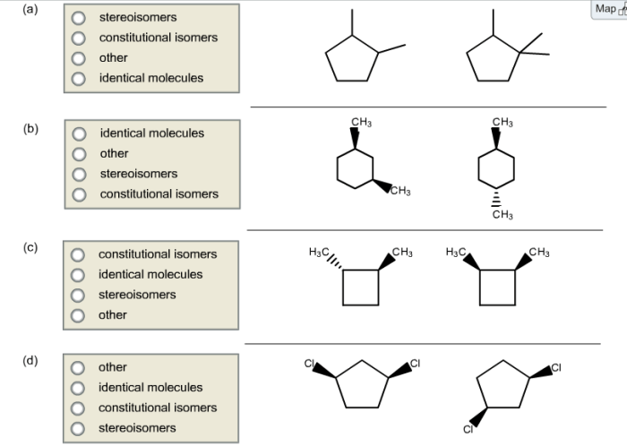 Which of the following molecules are constitutional isomers